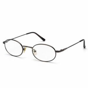 Alexander Julian Grosgrain Gunmetal Metal Oval Eyeglasses Frame 45-20-140